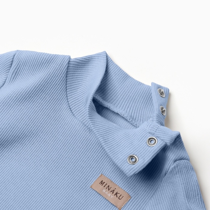 Боди-водолазка детская MINAKU, цвет пыльно-голубой, рост 80-86 см Боди-водолазка детская MINAKU, цвет пыльно-голубой, рост 80-86 см