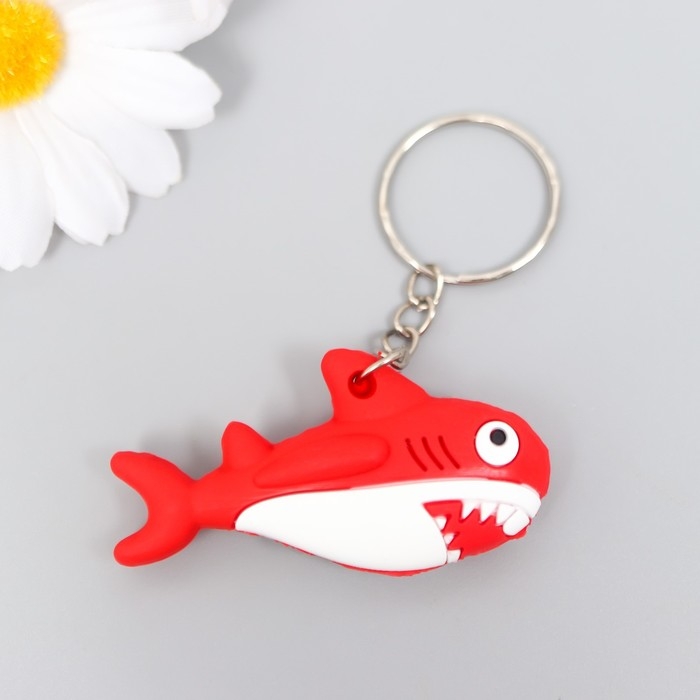 Брелок резина Брелок резина "Акула зубастая" МИКС 1,2х5,7х3 см