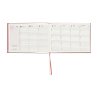 Еженедельник датированный 2025 года, 181х127 мм, 64 листа ESCALADA, мягкая обложка из искусственной кожи, блинтовое тиснение, кремовый блок 70 г/м², розовый Еженедельник датированный 2025 года, 181х127 мм, 64 листа ESCALADA, мягкая обложка из искусственной кожи, блинтовое тиснение, кремовый блок 70 г/м², розовый