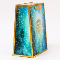 Пакет ламинированный &laquo;Снежинки&raquo;, MS 18 &times; 23 &times; 10 см