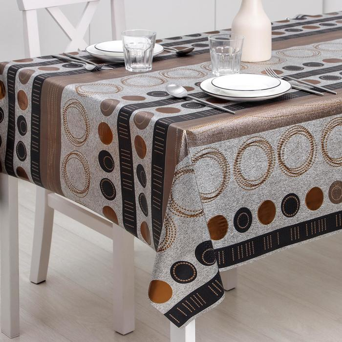 Клеёнка на стол &laquo;Рио&raquo;, на тканевой основе, рулон 20 метров, ширина 137 см, толщина 0,25 мм