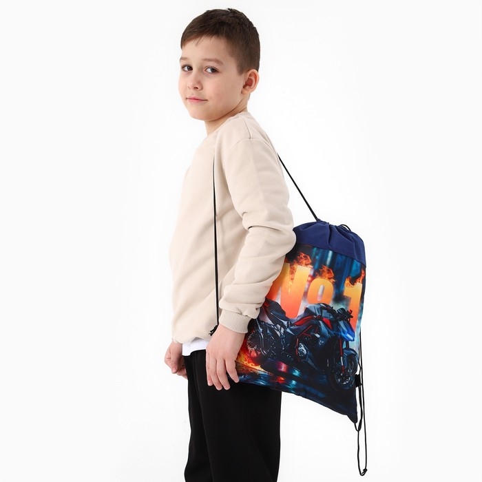 Мешок для обуви &laquo;Гонщик №1&raquo; нетканное полотно, размер 30 х 40 см