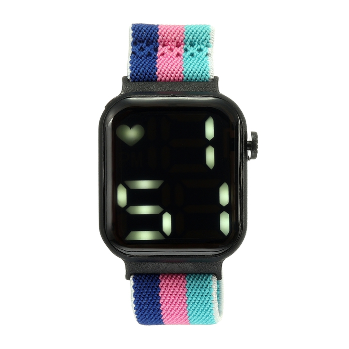 Часы наручные электронные с ремешком из текстиля Часы наручные электронные с ремешком из текстиля