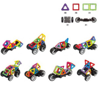 Конструктор магнитный «Цветные магниты», 17 деталей Конструктор магнитный «Цветные магниты», 17 деталей