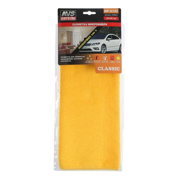 Салфетка из микрофибры AVS MF-6131, 35х40 см, высокой плотности Салфетка из микрофибры AVS MF-6131, 35х40 см, высокой плотности