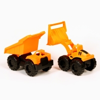 Самосвал в прицепом 42 х 11 х 17 см Самосвал в прицепом 42 х 11 х 17 см