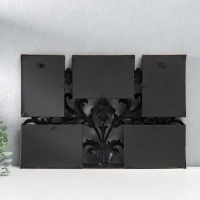 Фоторамка пластик на 5 фото 10х15 см "Листья и медальоны" тёмное золото 32х46 см Фоторамка пластик на 5 фото 10х15 см "Листья и медальоны" тёмное золото 32х46 см