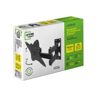 Кронштейн LE'STER LST-201.05, для ТВ,наклонно-поворотный,10-55",117-383 мм от стены,черный Кронштейн LE'STER LST-201.05, для ТВ,наклонно-поворотный,10-55",117-383 мм от стены,черный