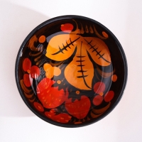 Солонка &laquo;Каравай&raquo;, 7,5&times;3 см, хохлома