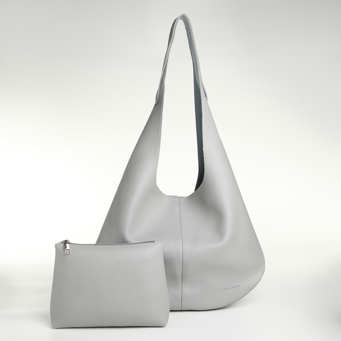 Сумка женская на магните TEXTURA, средний размер, цвет серый