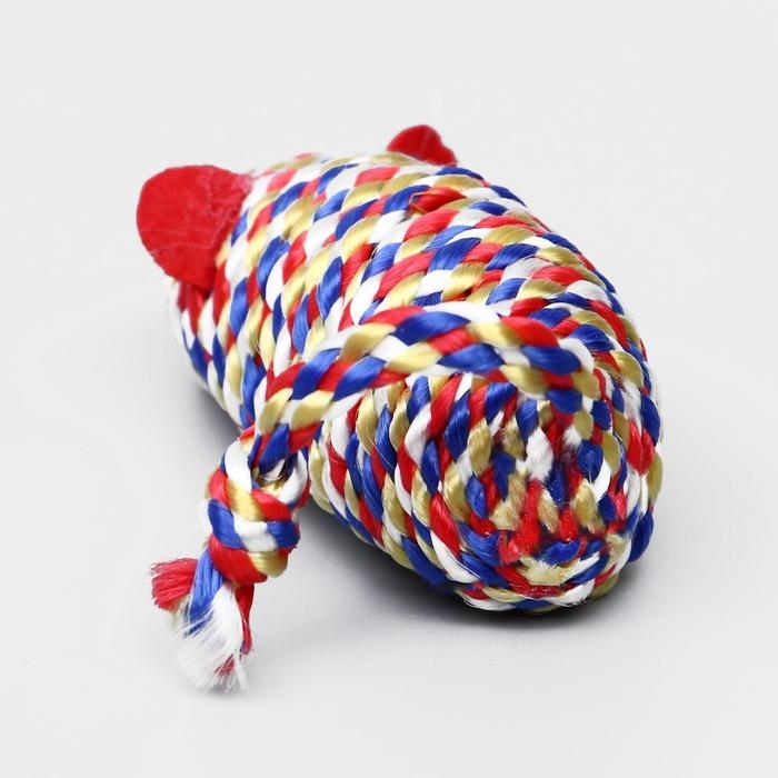 Мышь-погремушка радужная, 7 см, микс цветов Мышь-погремушка радужная, 7 см, микс цветов