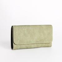 Кошелёк женский на кнопке, цвет зелёный Кошелёк женский на кнопке, цвет зелёный