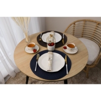 Салфетка сервировочная на стол Доляна &laquo;Лофт&raquo;, d=38 см, цвет коричневый