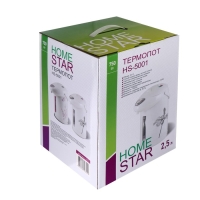 Термопот Homestar HS-5001, 750 Вт, 2.5 л, белый с рисунком "Цветы" Термопот Homestar HS-5001, 750 Вт, 2.5 л, белый с рисунком "Цветы"