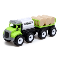 Машина инерционная «Строитель», с прицепом Машина инерционная «Строитель», с прицепом