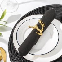 Кольцо для салфетки &laquo;Олень&raquo;, 4,5&times;6 см, цвет золотой