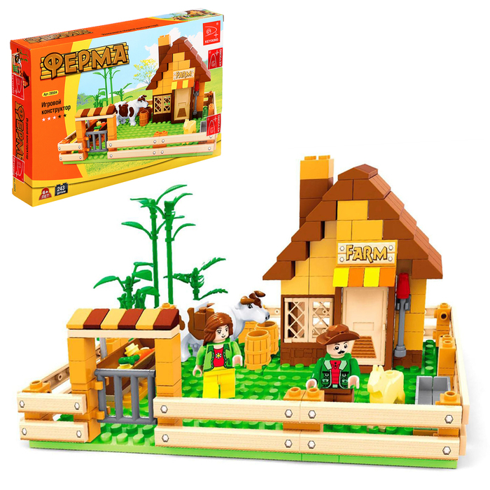 Конструктор &laquo;Ферма&raquo;, 243 детали