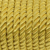 Шнур витой, d = 5 мм, 10 &plusmn; 1 м, цвет золотой