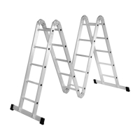 Лестница-трансформер ТУНДРА, алюминиевая, 4х5 ступени Лестница-трансформер ТУНДРА, алюминиевая, 4х5 ступени