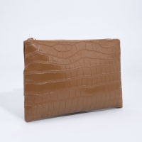 Сумка женская на молнии, цвет коричневый