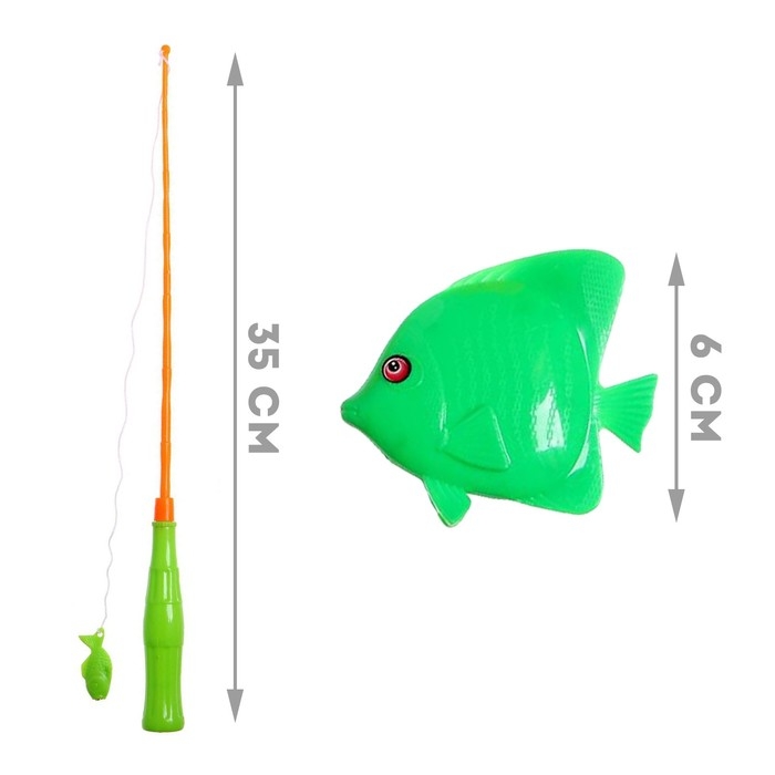 Игра магнитная «Весёлая рыбалка»: удочка, 4 рыбки Игра магнитная «Весёлая рыбалка»: удочка, 4 рыбки