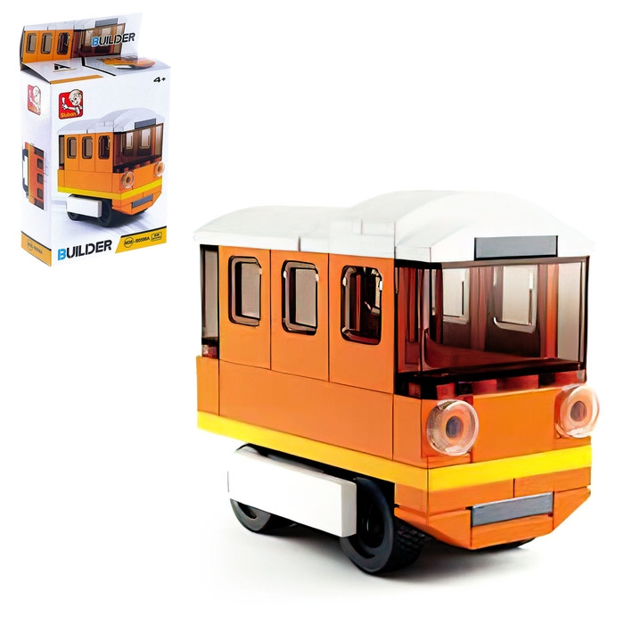 Конструктор «Городской транспорт», 59 деталей, 4 вида, МИКС Конструктор «Городской транспорт», 59 деталей, 4 вида, МИКС