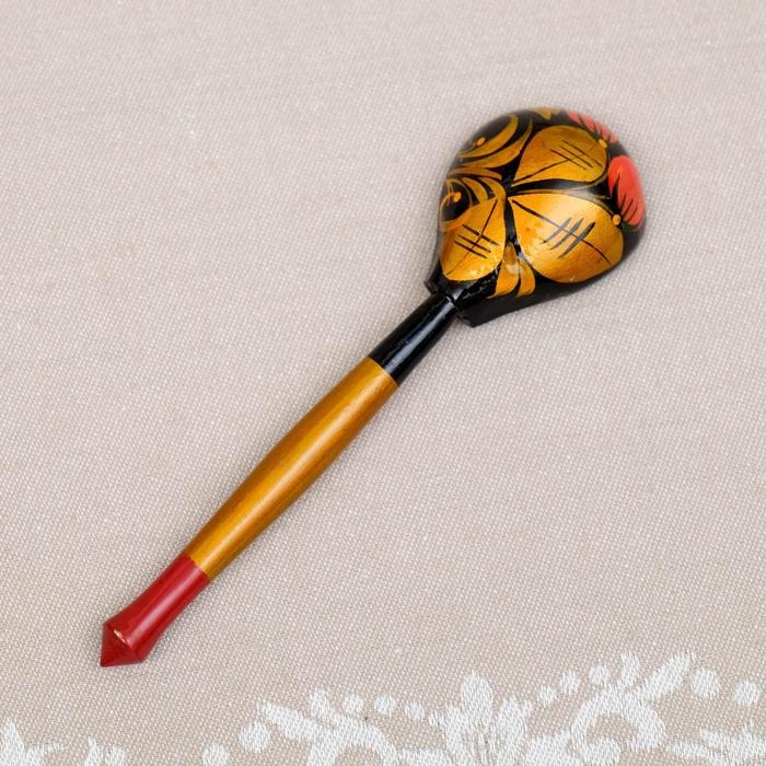 Сахарница«Ягодка», с ложкой, 10.5×11 см, хохлома Сахарница«Ягодка», с ложкой, 10.5×11 см, хохлома