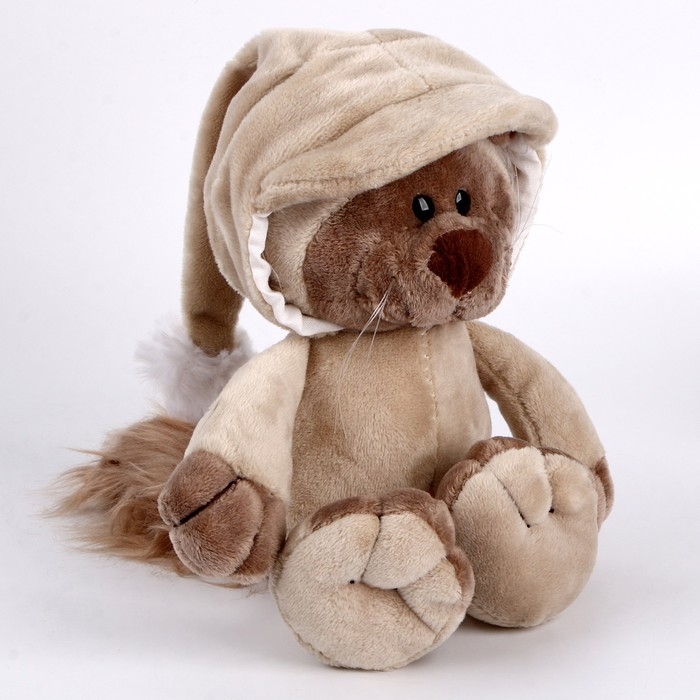 Мягкая игрушка &laquo;Котик&raquo; в костюме, 25 см, цвет бежевый