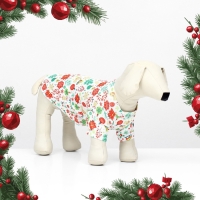 Толстовка для животных "Новогодняя карусель", размер L Толстовка для животных "Новогодняя карусель", размер L