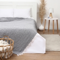 Плед Этель Diamond 220*240 см, цв.черный, 70% хлопок, 30% п/э, 400 гр/м2 Плед Этель Diamond 220*240 см, цв.черный, 70% хлопок, 30% п/э, 400 гр/м2