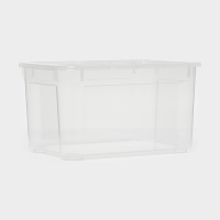 Ящик для хранения с крышкой «Кристалл XS Plus», 16 л, 38,9×27,5×21,5 см, цвет прозрачный Ящик для хранения с крышкой «Кристалл XS Plus», 16 л, 38,9×27,5×21,5 см, цвет прозрачный