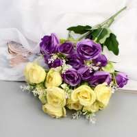 Букет "Розы праздничные" 4х30 см, микс