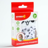 Прорезыватель рукавичка &laquo;Панда&raquo;, на липучке, Крошка Я