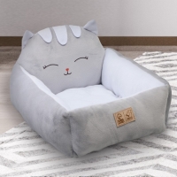 Лежанка с бортиком &laquo;Милый котёнок&raquo; 45х38х22 см