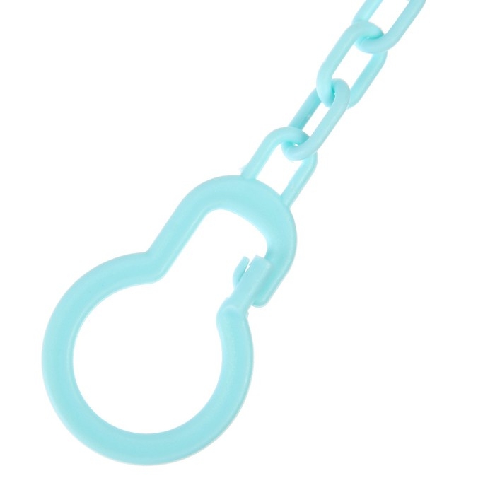 Держатель для соски - пустышки «Божья коровка», на цепочке, цвет бирюзовый Держатель для соски - пустышки «Божья коровка», на цепочке, цвет бирюзовый