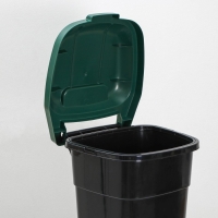 Мусорный бак &laquo;Садовый&raquo;, 65 л, на колёсиках, цвет микс