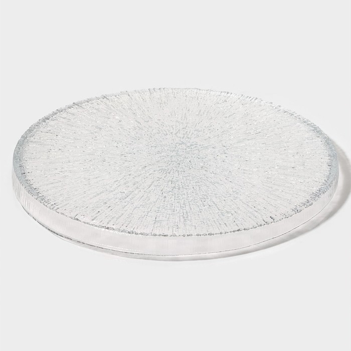 Тарелка стеклянная с бортиком &laquo;Нуук&raquo;, d=28 см