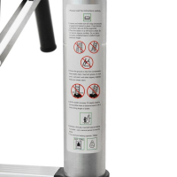 Лестница телескопическая ТУНДРА, алюминиевая, 9 ступеней, автомат, 2.6 м Лестница телескопическая ТУНДРА, алюминиевая, 9 ступеней, автомат, 2.6 м