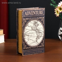 Сейф-книга дерево кожзам "Приключения. Карта" 21х13х5 см Сейф-книга дерево кожзам "Приключения. Карта" 21х13х5 см