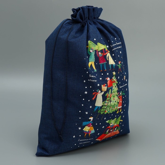 Мешок с термонаклейкой &laquo;Семья&raquo;, 30 х 40 см +/- 1.5 см, Новый год