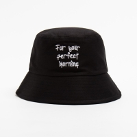 Панама MINAKU с надписями, цвет черный, р-р 56--58 Панама MINAKU с надписями, цвет черный, р-р 56--58