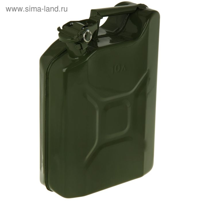 Канистра для бензина 10 л, металлическая, с стопорным шплинтом Канистра для бензина 10 л, металлическая, с стопорным шплинтом