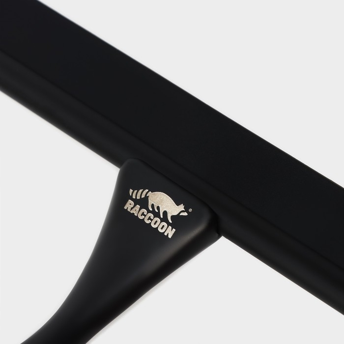 Водосгон из нержавеющей стали с комплектом держателей Raccoon, 25×16 см, цвет чёрный Водосгон из нержавеющей стали с комплектом держателей Raccoon, 25×16 см, цвет чёрный