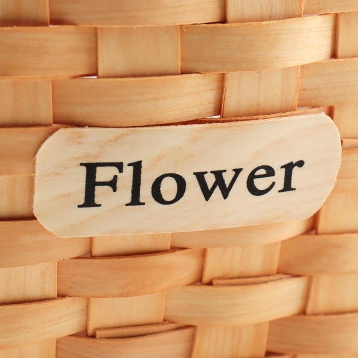 Корзина плетеная, секвойя, 22х15,5х12/25,5 см