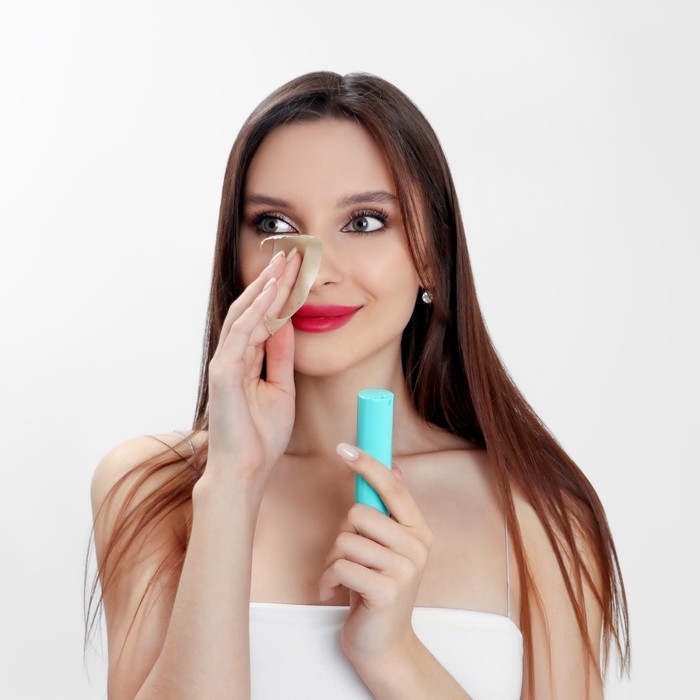 Салфетки матирующие, в рулоне, d = 2,4 &times; 9 см, 7 м, цвет зелёный