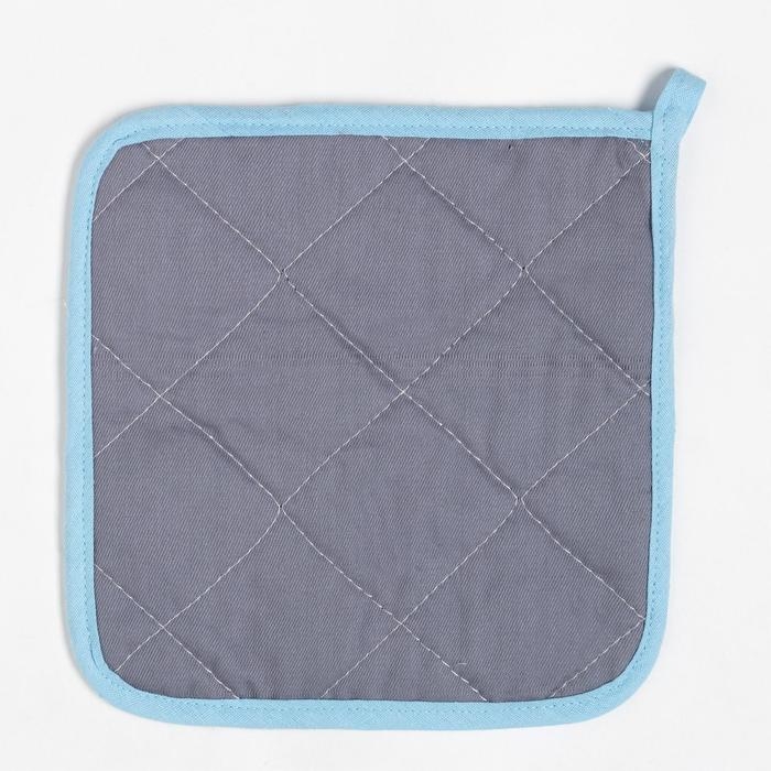 Новый год. Набор кухонный &laquo;Новогоднее чудо&raquo; варежка-прихватка 20х28см, прихватка 19х19см,100%хл