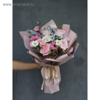 Пленка для цветов "Красота цветов", матовая, чайная роза, 58 см х 5 м Пленка для цветов "Красота цветов", матовая, чайная роза, 58 см х 5 м