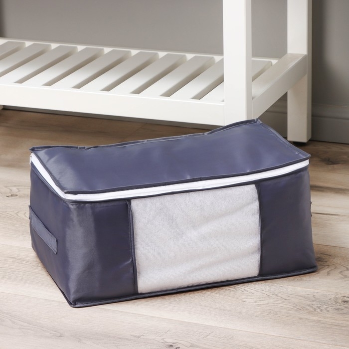 Кофр для хранения вещей LaDо́m, 45&times;30&times;20 см, цвет графитовый