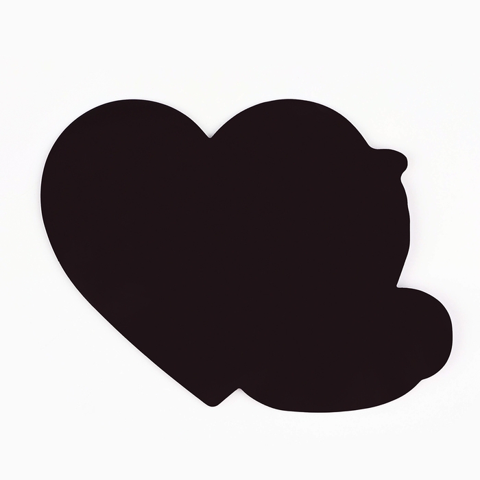 Магнитная доска с полем для записи и фломастером &laquo;Сердечко&raquo;, на Новый Год, 16,1 х 12,4 см