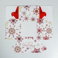Коробка для капкейков &laquo;Let it snow&raquo;, 16 х 16 х 10 см, Новый год